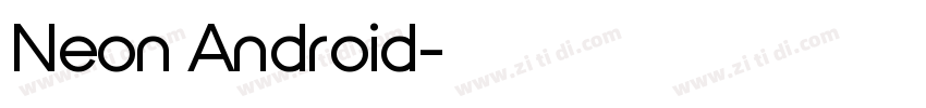 Neon Android字体转换